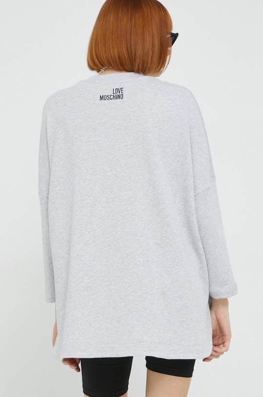 Oblečení Bavlněná mikina Love Moschino W.6.480.01.M.4055 šedá