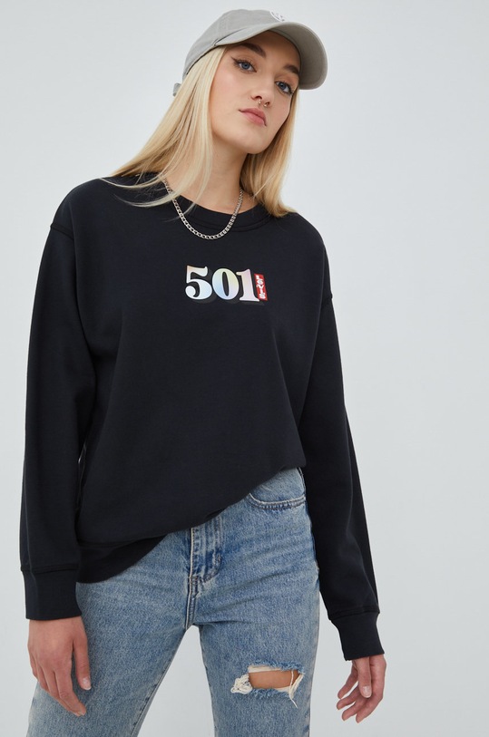 Bavlněná mikina Levi's 18686.0108 černá AW22