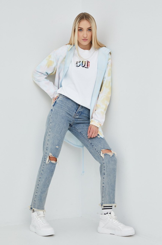 Bavlněná mikina Levi's 18686.0109 bílá AW22