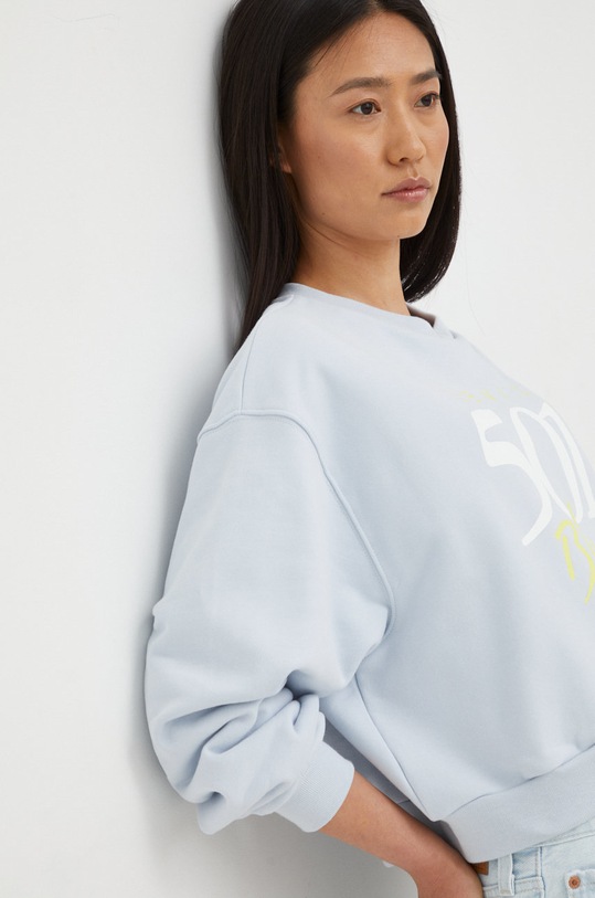 Bavlnená mikina Levi's modrá A2645.0002