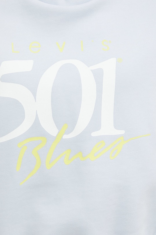 Bavlnená mikina Levi's A2645.0002 modrá