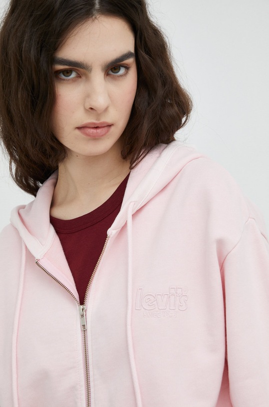 Levi's bluza bawełniana różowy A3568.0002