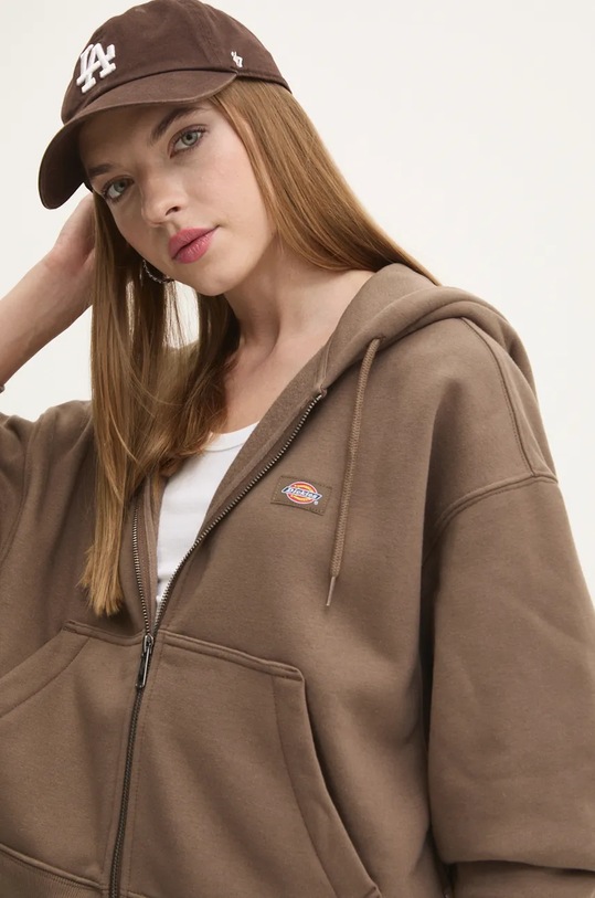 Mikina Dickies hnědá DK0A4Y1ZBLK1