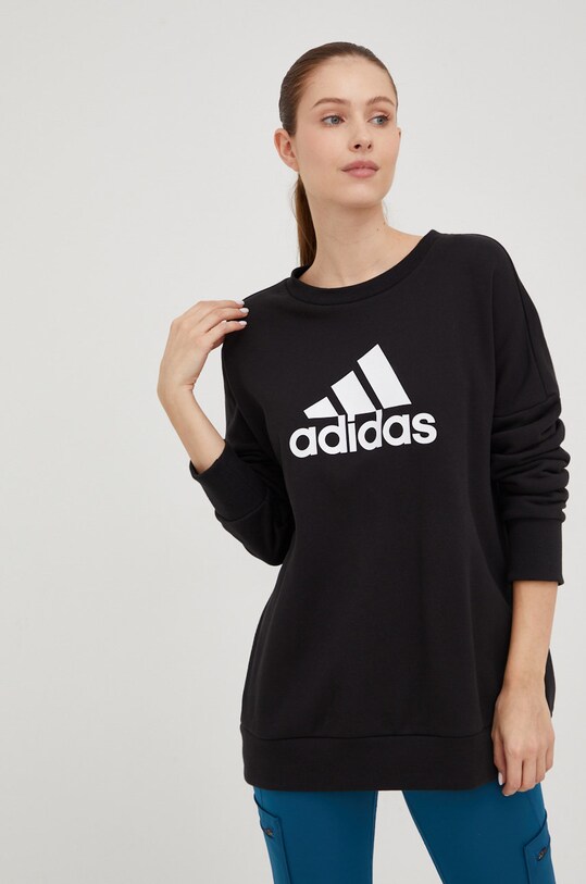 Бавовняна кофта adidas Performance бавовна чорний HI3671