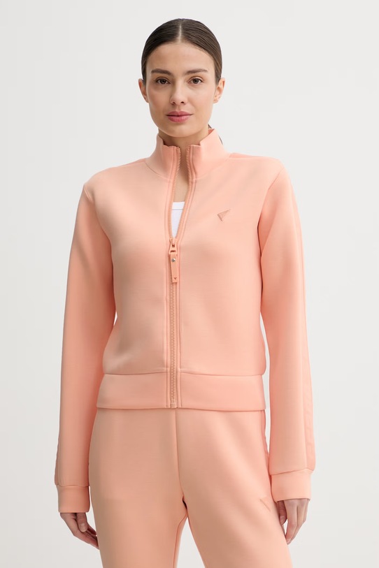 Guess bluza NEW ALLIE z elastanem pomarańczowy V2YQ17.K7UW2