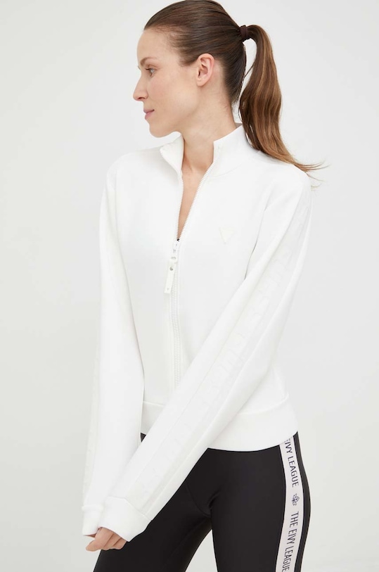 Guess bluza NEW ALLIE z elastanem biały V2YQ17.K7UW2
