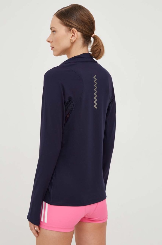 Odzież adidas Performance bluza do biegania Run Fast HK9017 granatowy