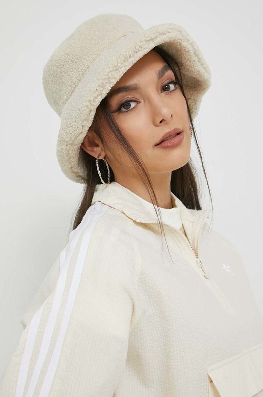 Хлопковая кофта adidas Originals хлопок бежевый HL9311