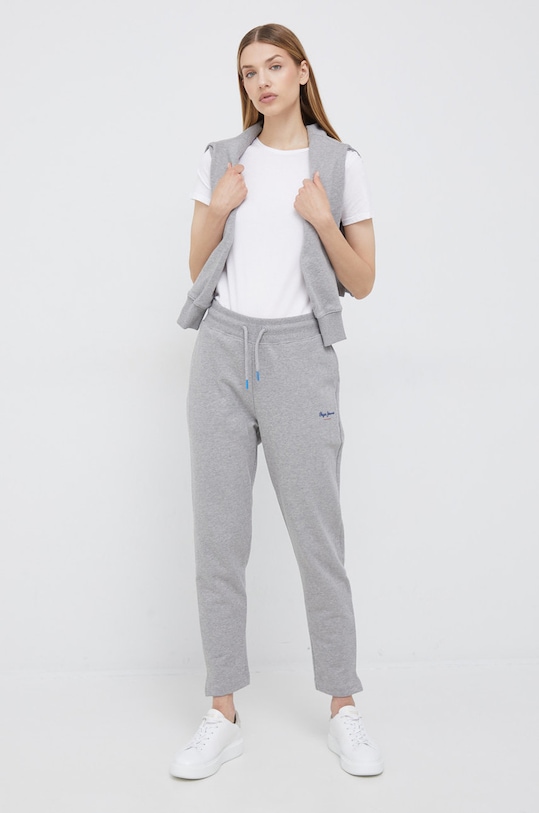 Pepe Jeans bluza bawełniana PL581190.933 szary AW22