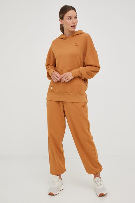 Bavlněná mikina Puma 535643 hnědá AW22