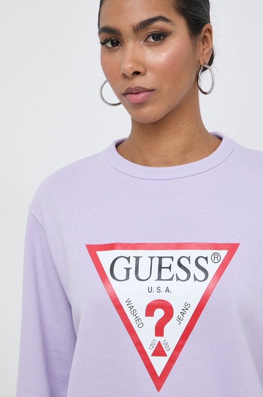 Guess bluza fioletowy W2YQ16.KBA10
