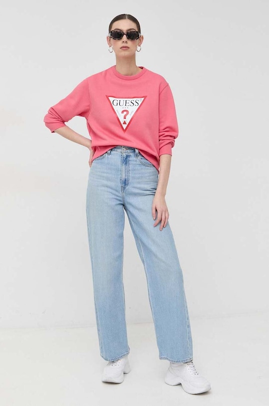 Mikina Guess W2YQ16.KBA10 růžová SS24