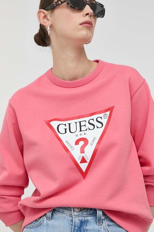 Mikina Guess růžová W2YQ16.KBA10