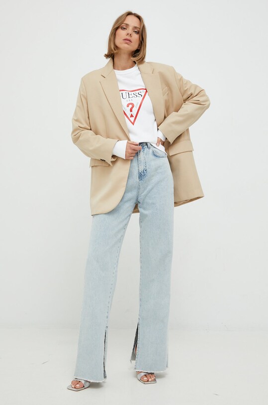 Mikina Guess W2YQ16.KBA10 bílá SS24