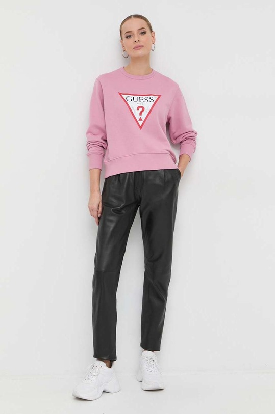 Guess bluza W2YQ16.KBA10 różowy SS24