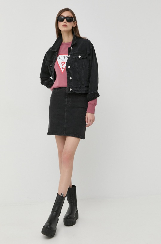 Mikina Guess W2YQ16.KBA10 růžová SS24