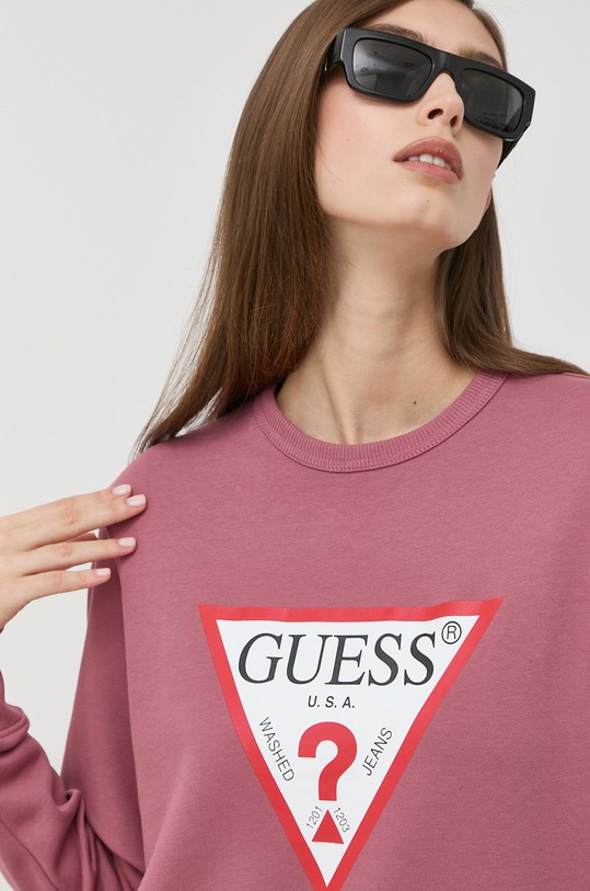 Mikina Guess růžová W2YQ16.KBA10