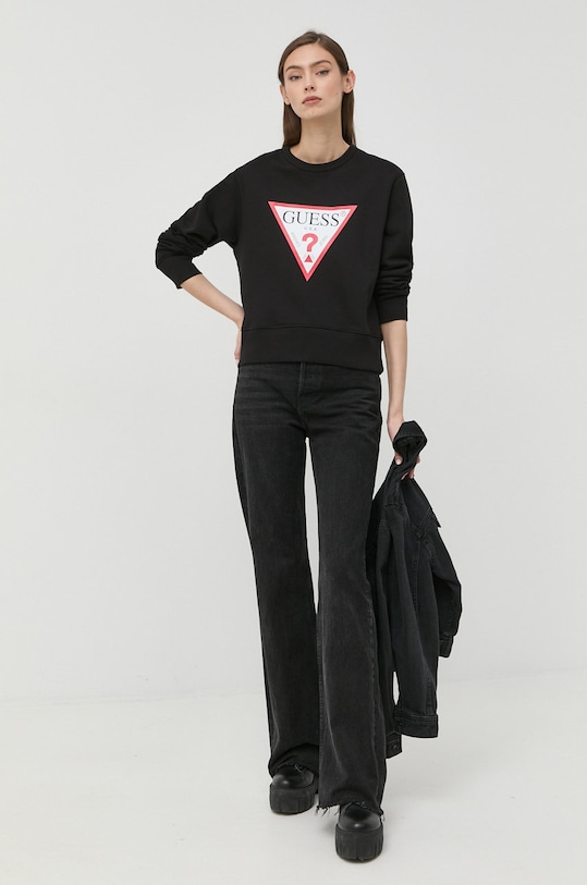 Mikina Guess W2YQ16.KBA10 černá SS24