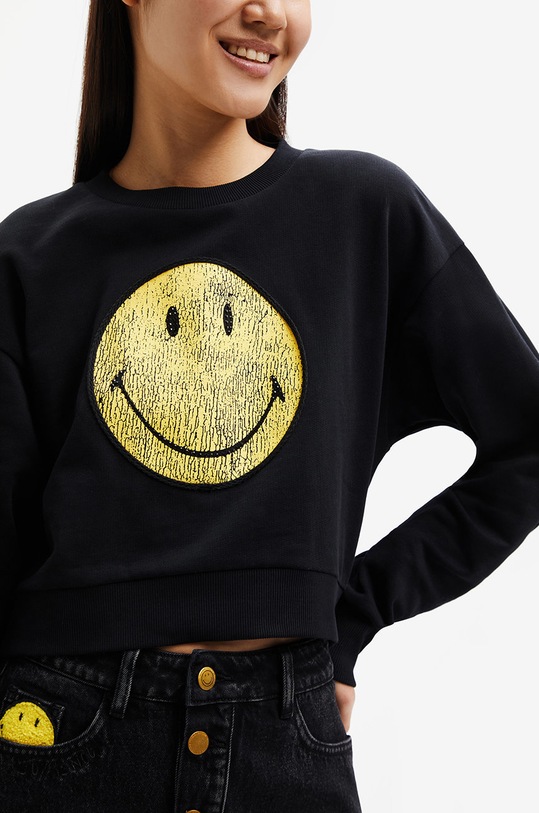 Desigual bluza 22WWSK35 czarny AW22