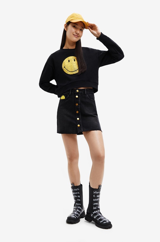 Odzież Desigual bluza 22WWSK35 czarny