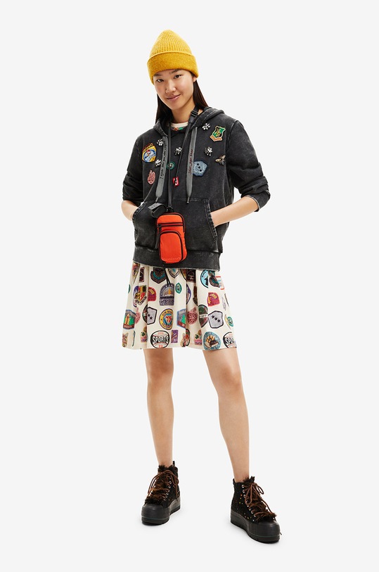 Odzież Desigual bluza bawełniana 22WWSK56 szary