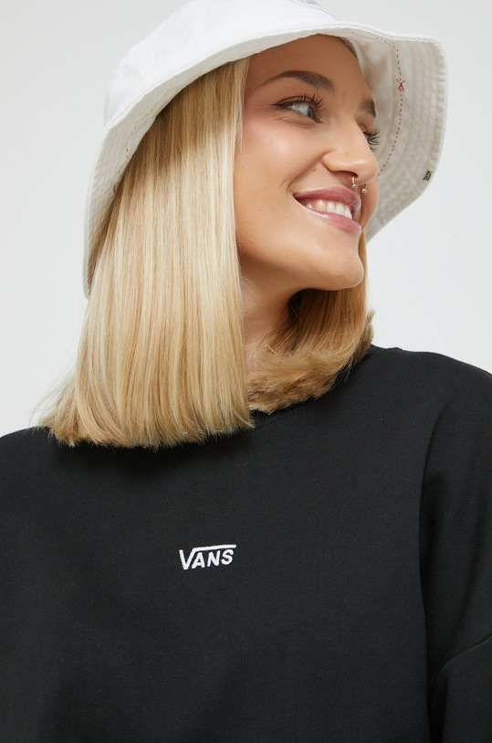 Bavlnená mikina Vans čierna VN0A7RMBBLK1