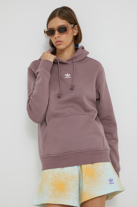 Кофта adidas Originals з капюшоном рожевий HJ7858
