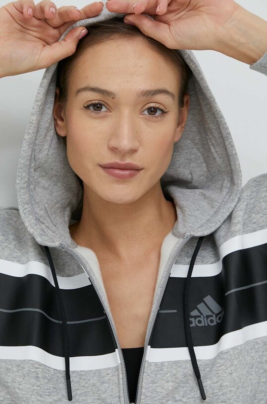 Mikina adidas šedá HL2114