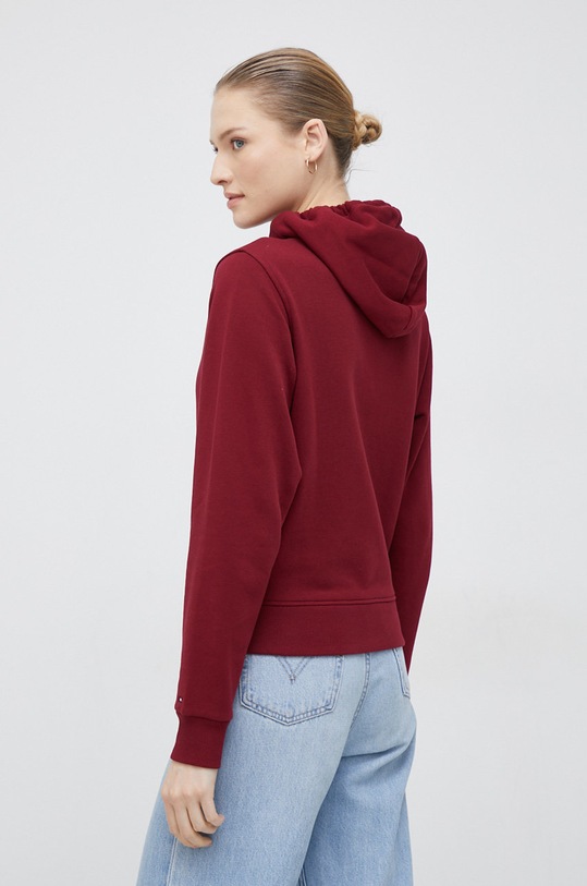Odzież Tommy Hilfiger bluza bawełniana WW0WW37441.9BYY bordowy