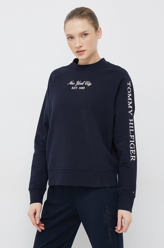 Odzież Tommy Hilfiger bluza WW0WW36617.9BYY granatowy
