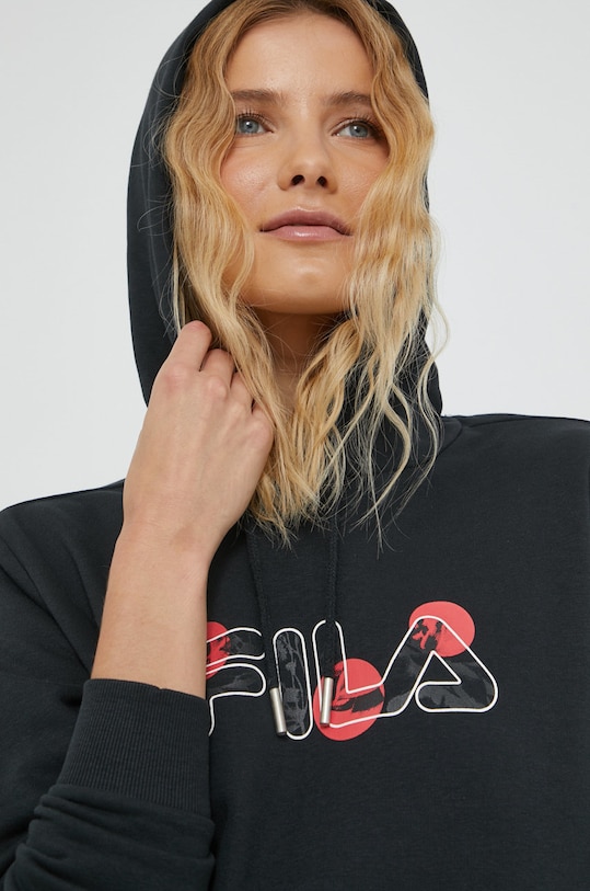 Fila bluza z kapturem czarny FAW0274