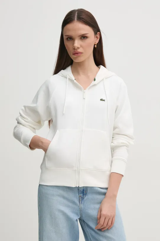Μπλούζα Lacoste με κουκούλα λευκό SF9213