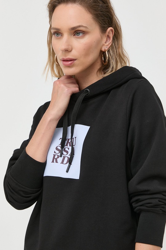 Trussardi bluza bawełniana czarny 56F00212.1T005813
