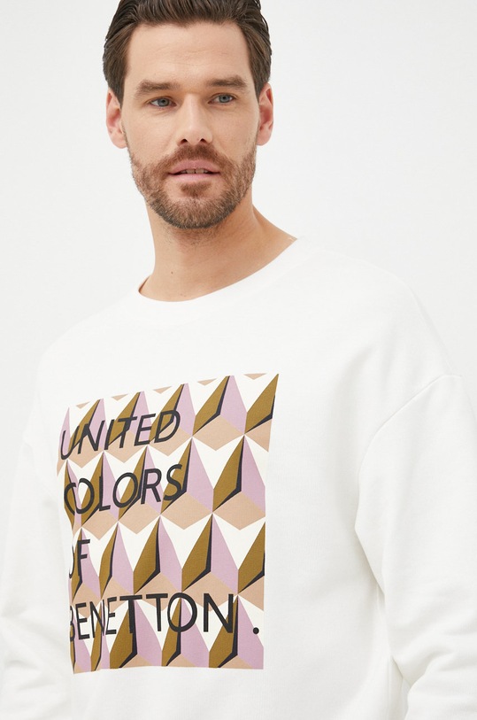 United Colors of Benetton bluza bawełniana biały 3J68D101R.915