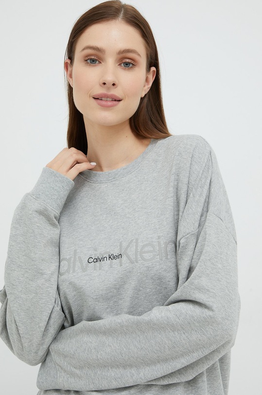 Odzież Calvin Klein Underwear longsleeve piżamowy 000QS6881E.9BYY szary