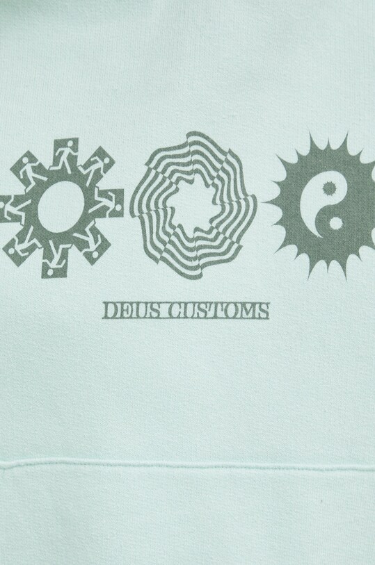 Deus Ex Machina hanorac de bumbac DLF228546 turcoaz