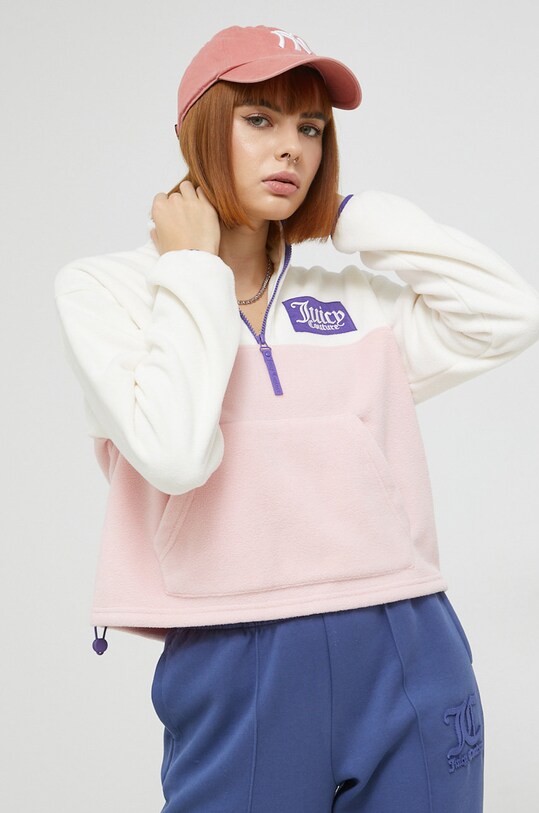 Juicy Couture bluza cu modele bej JCSI222033.181
