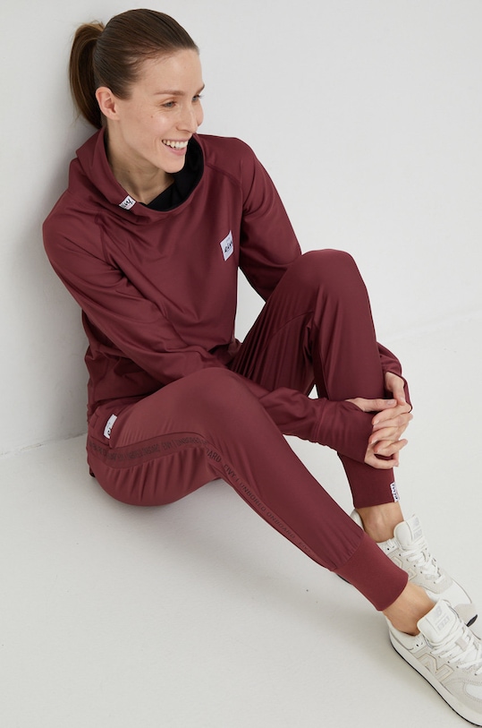 Eivy funkcionális pulóver Icecold A00241009 burgundia AW22