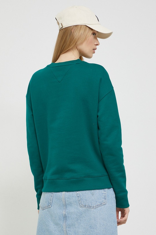 Odzież Tommy Jeans bluza bawełniana DW0DW10402.9BYY zielony