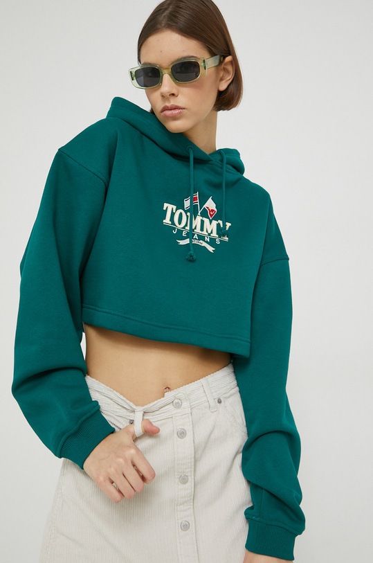 Tommy Jeans bluza verde DW0DW14347.9BYY