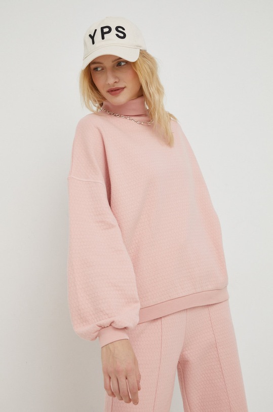 American Vintage bluza różowy ELLA03AH22
