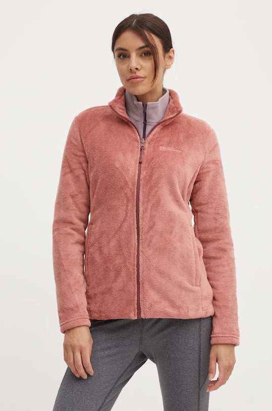 Sportovní mikina Jack Wolfskin Taunus 1709532 fialová AW25