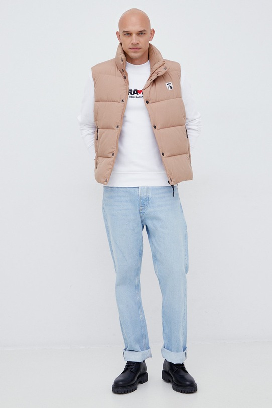 Mikina Karl Lagerfeld Karl Lagerfeld x Cara Delevingne 226W1860 bílá AW22