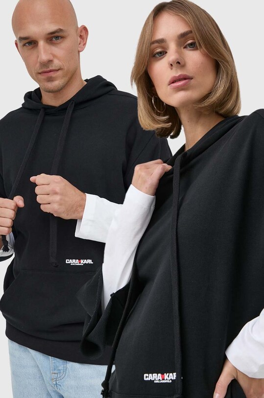 Karl Lagerfeld bluza pozostałe czarny 226W1862