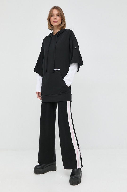 Mikina Karl Lagerfeld Karl Lagerfeld x Cara Delevingne 226W1862 černá AW22