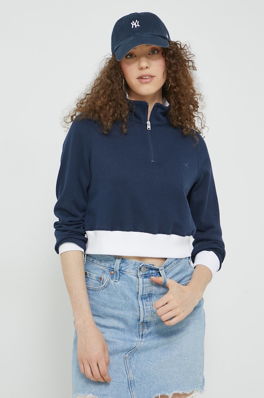 Dukserica Hollister Co. crop top mornarsko plava KI352.2382.200