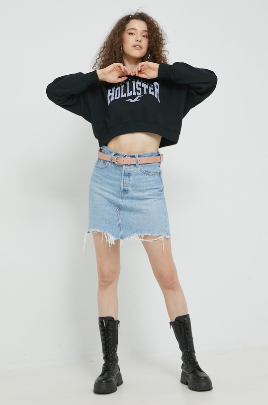 Mikina Hollister Co. KI352.2395.900 černá AW22