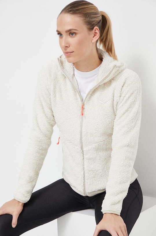 Salewa bluza sportowa Tognazza z kapturem beżowy 00.0000027919