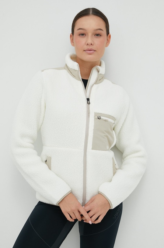 Sportovní mikina Marmot Wiley Polartec nezateplené bílá M13188