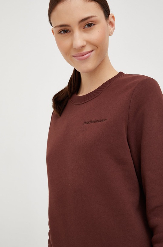 Peak Performance bluza brązowy G78114
